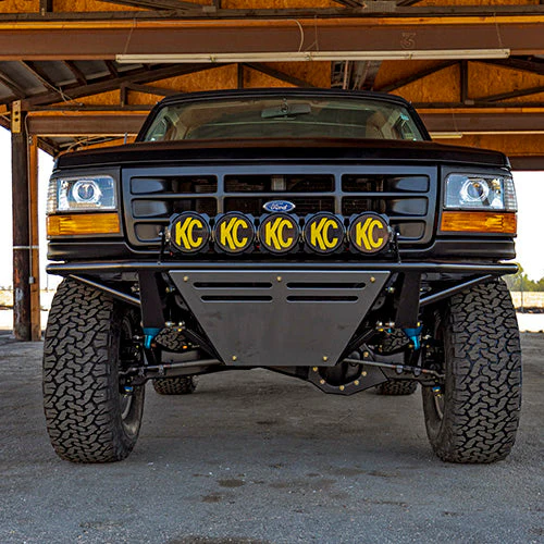 92-96 F150 Bolt-On Prerunner Bumper with Skid Plate - Image 3