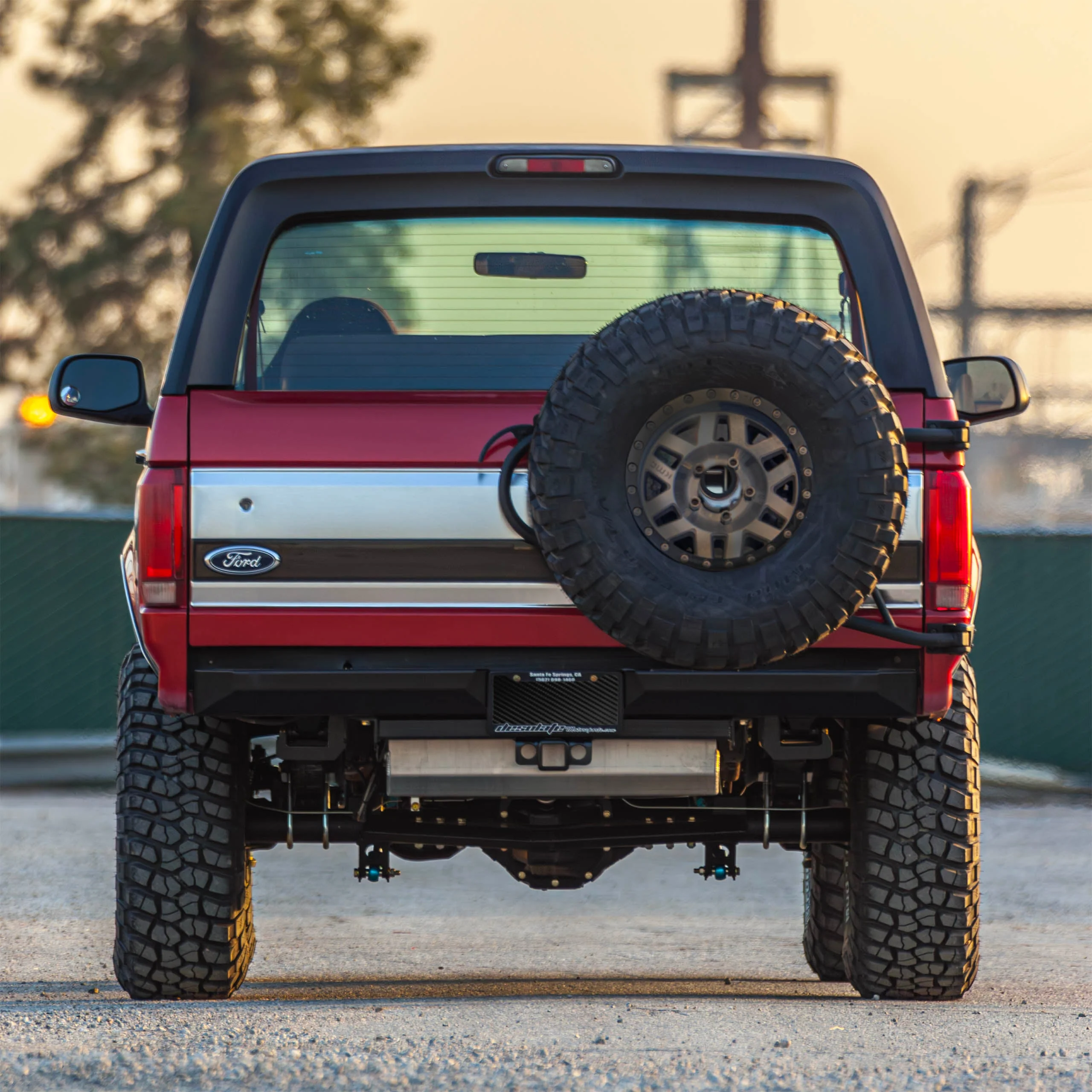 80-96 Bronco Plate Rear Bumper - Image 2