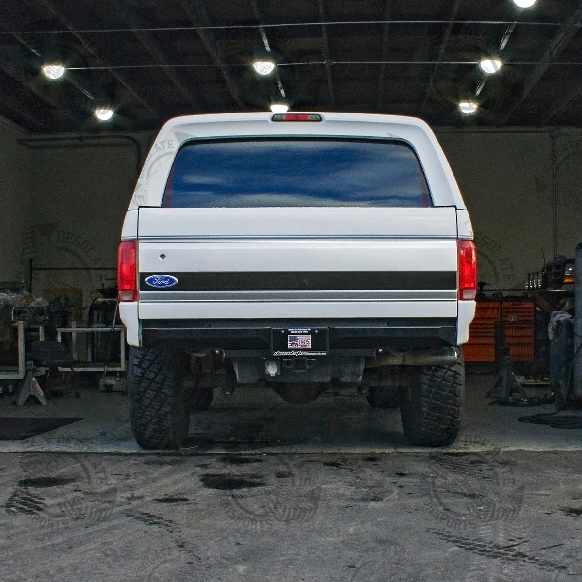 80-96 Bronco Plate Rear Bumper - Image 6