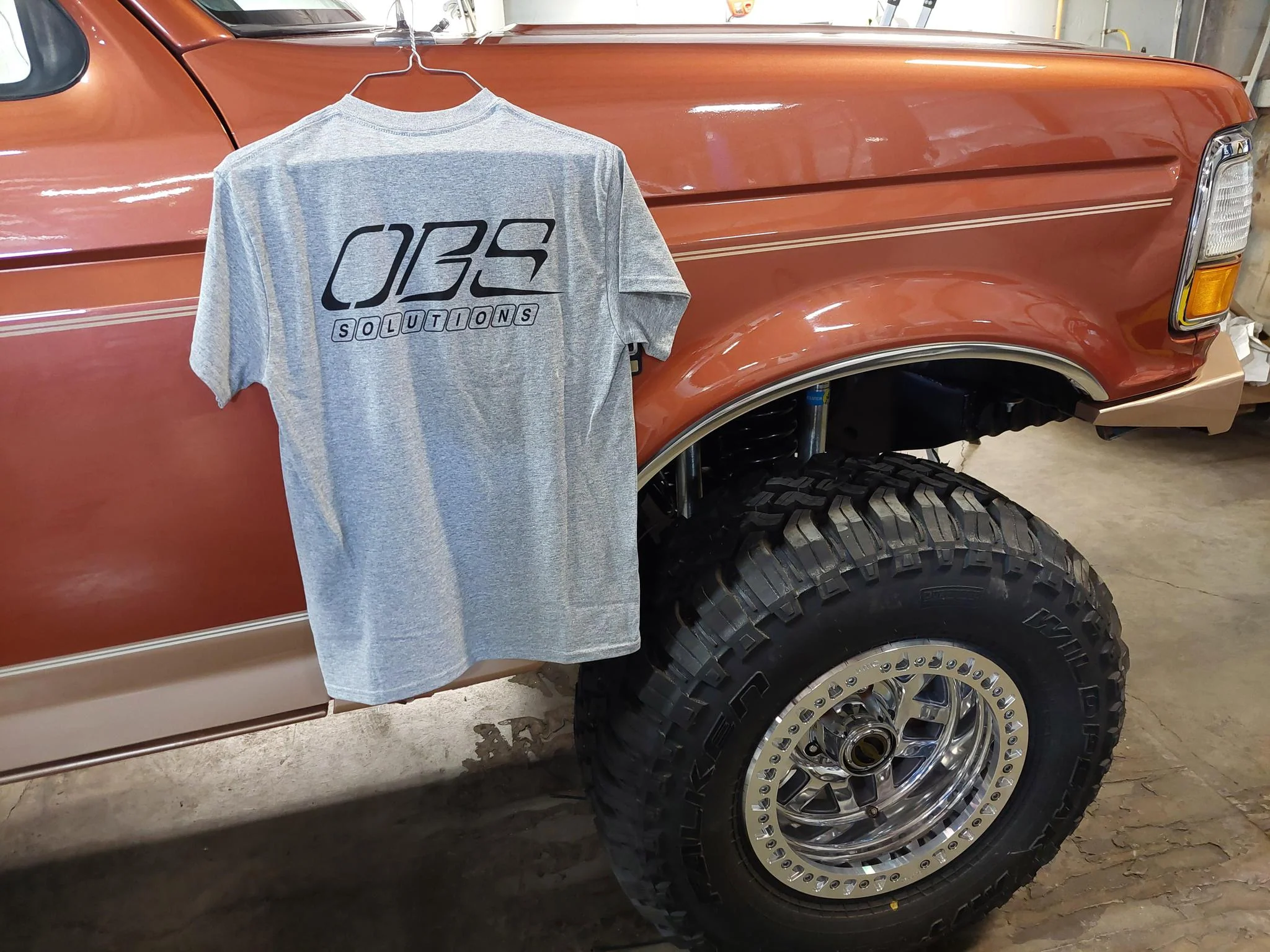 Gray OBS Solutions T-Shirt - Image 3